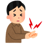 手首まだ痛いのです！
